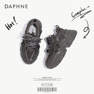 DAPHNE 达芙妮 老爹鞋女森系百搭厚底鞋子爆款轻便休闲运动鞋