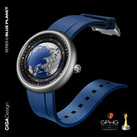 CIGA Design 玺佳 机械表 U系列蓝色星球 男士手表