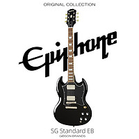 Epiphone 电吉他SG Standard EB 耀夜黑男女生新手进阶恶魔角易普锋
