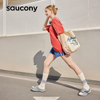 索康尼（SAUCONY）男鞋女鞋 2024春摇篮运动凉鞋户外居家耐磨透气休闲鞋拖鞋 摇篮/灰黑 44.5/10.5/285mm