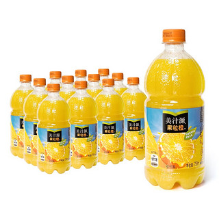 Fanta 芬达 可口可乐（Coca-Cola）美汁源 Minute Maid 果粒橙 橙汁 果汁饮料 750ml*12瓶 整箱装