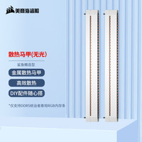 美商海盗船 统治者泰坦 RGB 内存条 外观配件 马甲散热片(x2) 金属鳍片 白色 鲨鱼鳍
