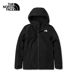 THE NORTH FACE 北面 冲锋衣男户外防风单层硬壳夹克4UDN 黑色/JK3 L