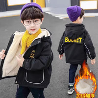 儿童装男童冬装派克服棉衣2023大童8男孩9加绒加厚棉服10外套