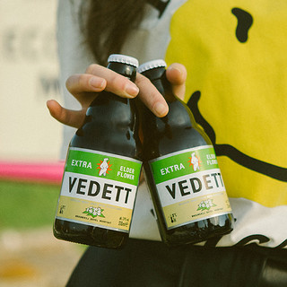 VEDETT 白熊 龙年啤酒+接骨木花 精酿啤酒330ml*6瓶装  赠接骨木花330ml