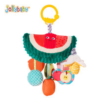 jollybaby婴儿拉拉乐0-1岁婴儿玩具可啃咬牙胶多功能挂件床铃床挂宝宝 西瓜拉拉乐