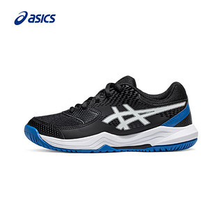 亚瑟士ASICS儿童网球鞋运动鞋舒适透气童鞋球鞋 GEL-DEDICATE 8 GS 黑色/蓝色 37码
