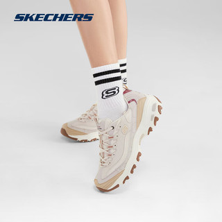 斯凯奇星球系列丨Skechers轻质休闲老爹鞋女厚底缓震运动鞋子男 自然色/NAT 36