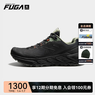 凯乐石（KAILAS） FUGA 户外运动秋冬低帮防水登山徒步鞋（山行-2 GTX） 男 墨黑 37