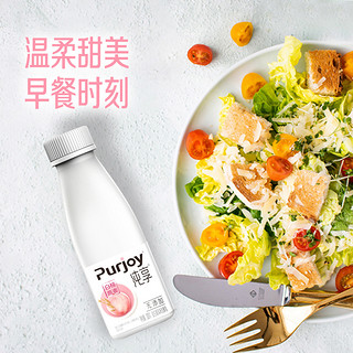 Purjoy 纯享 白桃燕麦300g×12瓶低温发酵乳