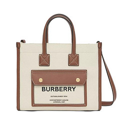BURBERRY 博柏利 女士双色托特购物袋手提包