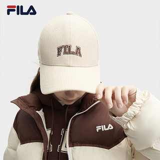 FILA 斐乐棒球帽男女运动帽灯芯绒休闲百搭鸭舌帽遮阳帽