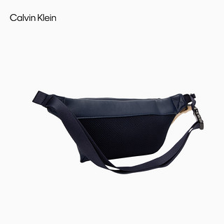 Calvin Klein Jeans23男士简约贴片插扣撞色肩带斜挎胸包腰包新年HH3724 480-深蓝色 OS