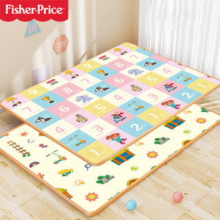 费雪（Fisher-Price）爬行垫EPE双面加厚宝宝爬爬垫家用整张卷筒地垫数字180*150*2CM