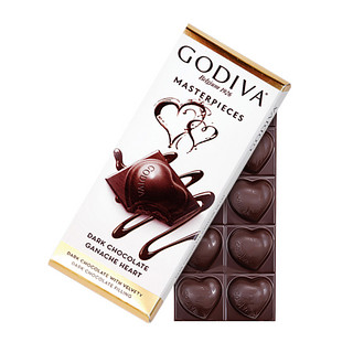 88VIP：GODIVA 歌帝梵 心形黑巧克力排块86g喜糖