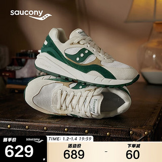 Saucony索康尼SHADOW 6000RE男女运动休闲鞋复古运动鞋米绿 37