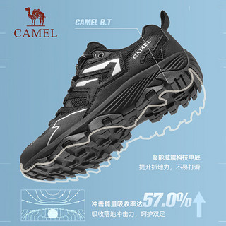 骆驼（CAMEL）登山鞋防滑运动鞋款轻便耐磨越野爬山徒步鞋 F13A097035 米/深榄绿，男 41