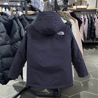 北面（The North Face）羽绒服TheNorthFace北面服男女款冬季户外加厚白鹅绒三合一外 黑色 S