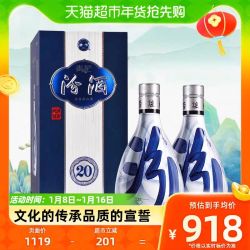 汾酒 青花20 53%vol 500ml*2瓶清香型白酒