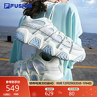 FILA 斐乐 FUSION 斐乐潮牌篮球鞋女鞋休闲鞋子运动鞋BARRICADE 香草冰/冰灰-I-VI 36