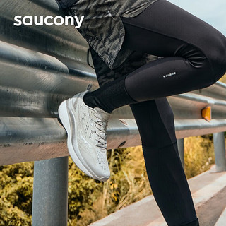 索康尼（SAUCONY）男鞋女鞋 24春TIDE浪潮跑鞋运动鞋缓震透气轻质休闲跑步鞋 TIDE/浪潮/灰色 39/6.5/245mm