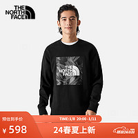 北面（The North Face）针织卫衣男款新年款户外休闲运动舒适透气24年春季|88FT JK3/黑色 M/170