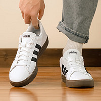 88VIP：adidas 阿迪达斯 neo男鞋 运动鞋潮流时尚舒适透气低帮休闲鞋板鞋 F34469 40