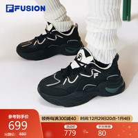 FILA 斐乐 FUSION斐乐潮牌女鞋BUBBLE厚底鞋2023冬休闲鞋老爹鞋 36.5