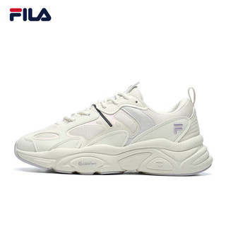 FILA 斐乐女子跑步鞋复古女鞋老爹鞋火星鞋女MARS Ⅱ 微白/雨雾灰-O-WA 39