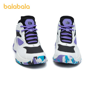 巴拉巴拉 童鞋儿童篮球鞋冬季男童球鞋运动鞋子拼接中大童