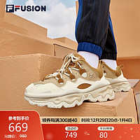 FILA FUSION斐乐潮牌女鞋休闲鞋2023老爹鞋户外潮鞋QD96 棕褐色/香料棕-B-TC 36