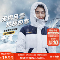 思凯乐（SCALER）羽绒服男900蓬户外加厚短款大鹅绒外套女F6113515 白色900蓬鹅绒-女