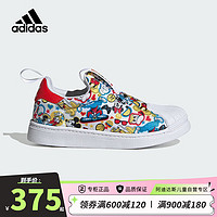 阿迪达斯（adidas）三叶草童鞋23春秋款小童米奇印花经典贝壳头一脚蹬ID9706 ID9706（小童） 33码/1uk/适合脚长20cm