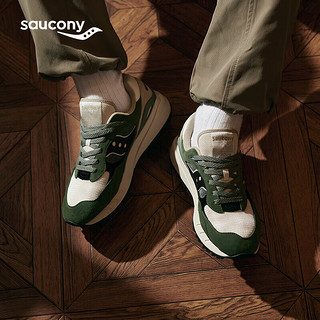 Saucony索康尼SHADOW 6000RE男女运动休闲鞋复古运动鞋绿米黑 42