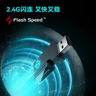 EDIFIER 漫步者 GT2S 雷霆版 半入耳式真无线动圈2.4G蓝牙双模耳机 黑红色