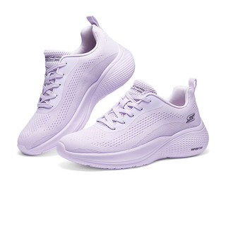 斯凯奇Skechers女子休闲鞋轻质运动鞋厚底跑步鞋117550 薰衣草色/LAV 37
