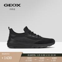 GEOX杰欧适男鞋2024早春利落有型休闲鞋SPHERICA ACTIF U45BAD 黑色C9999 39