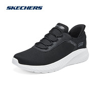 斯凯奇Skechers男绑带休闲运动鞋舒适户外跑步鞋118303 海军蓝色/NVY 40