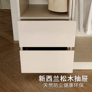  顾家家居 KUKA  顾家木艺衣柜 简约主卧室收纳组合储物家用整体成品衣柜 PT8037GY