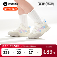 卡特兔童鞋儿童运动鞋男童2024春季软底防滑宝宝鞋女童跑步鞋 白灰粉 内长21.5cm 34码适合脚长20.2-20.8