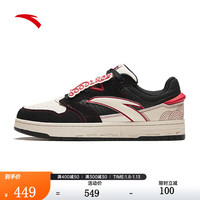 安踏（ANTA）街顽新年款丨板鞋男女2023冬季运动鞋潮流文化滑板鞋112418051 【男款】黑/泥沙灰/丹霞红-10 39