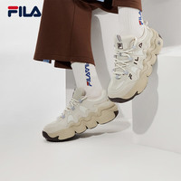 FILA 斐乐 女鞋PANINI复古运动鞋2024春款帕尼尼篮球鞋休闲鞋 奶白/泡沫白-GW 37.5