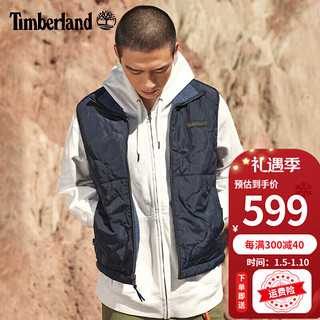 Timberland添柏岚抓绒衣男装秋冬户外徒步通勤双面穿保暖棉马甲A2HX7 A2HX7433/深宝蓝色 M/175