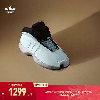 adidas阿迪达斯三叶草CRAZY 1男子复刻版专业篮球鞋IG5896 天蓝/黑 44(270mm)