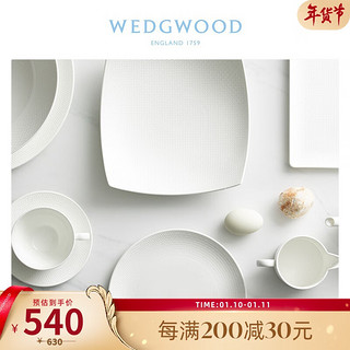 WEDGWOOD 威基伍德几何25cm餐盘欧式骨瓷餐盘大盘子果盘家用