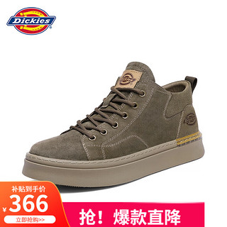 Dickies 帝客 男士马丁靴休闲潮流百搭舒适透气男鞋工装鞋 驼色 41