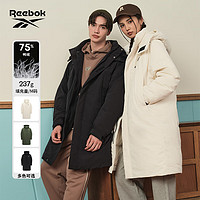 Reebok锐步冬款简约时尚休闲梭织长款羽绒夹克 23FRC267UGH0 A/M