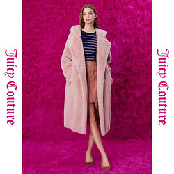 Juicy Couture 橘滋 女士毛绒长款大衣 620123FW5780V021