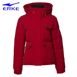 ERKE 鸿星尔克 女羽绒服2023冬季新款加厚保暖防风羽绒外套12219412597