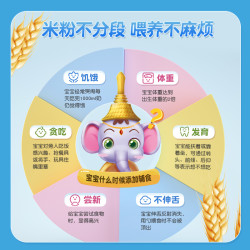 慧恩 400克罐装二价高铁婴儿米粉婴幼儿大米米糊宝宝原味营养辅食
